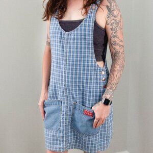 90s Outlaw denim overall skirt size women's medium